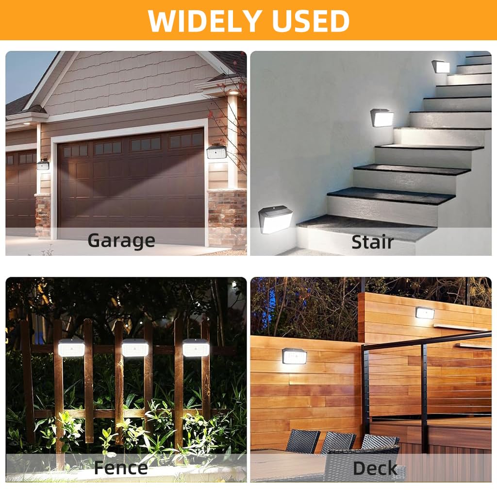 ELEPHANTBOAT 2Pcs LED Solar Light IP65 Waterproof Outdoor Motion Sensor Light, 132 LEDs 3 Modes High Brightness Sconce Wireless Front Porch Lamps for Pathway, Driveway, Porch ELEPHANTBOAT 2Pcs LED Solar Light IP65 Waterproof Outdoor Motion Sensor Light, 132 LEDs 3 Modes High Brightness Sconce Wireless Front Porch Lamps for Pathway, Driveway, Porch